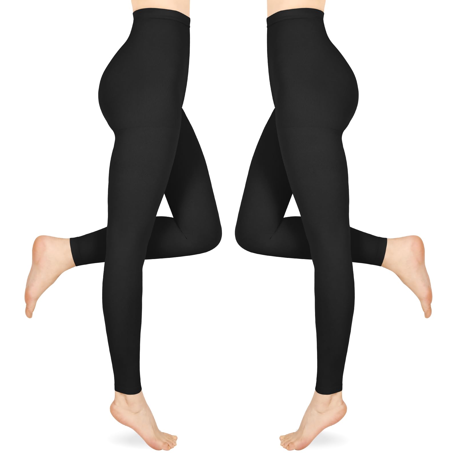 15-20mmHg Compression Pantyhose Stockings for Women &amp; Men, 2 Pairs