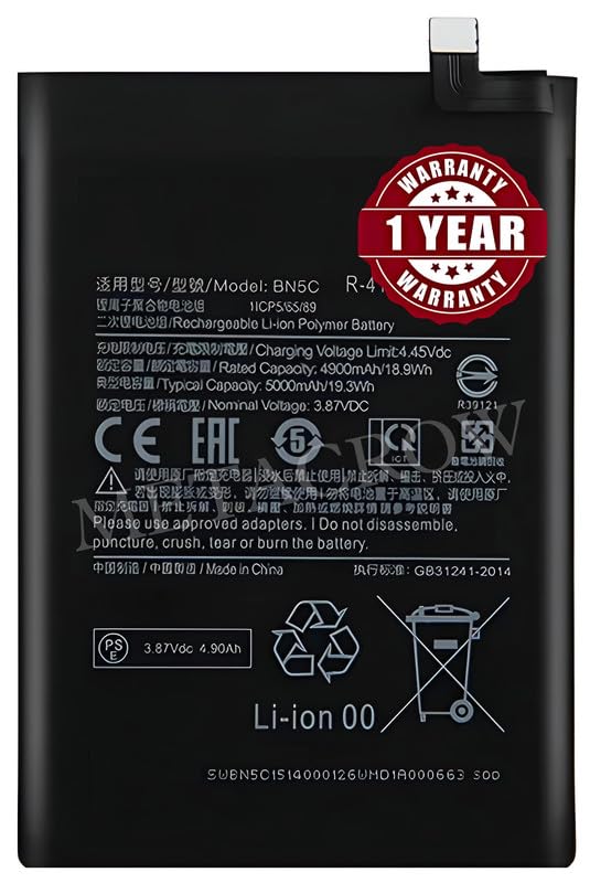 Image of Original BN5C Battery Compatible for Xiaomi Poco M4 Pro - (5000mAh) - 1 Year Warranty JK1