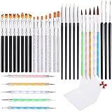 Aufbewahrung und Reinigung: Das Nail Art Brush Pen Set wird mit einer transparenten Aufbewahrungsbox geliefert, die nach dem Gebrauch einfach aufzubewahren ist. Die Nagelbürsten lassen sich leicht mit Alkohol oder Aceton reinigen. Reinigen und trocknen Sie die Nagelbürsten und bewahren Sie sie in der Aufbewahrungsbox auf. Halten Sie den gesamten Acryl-Nagellackpinsel und das Stift-Kit in gutem Zustand.