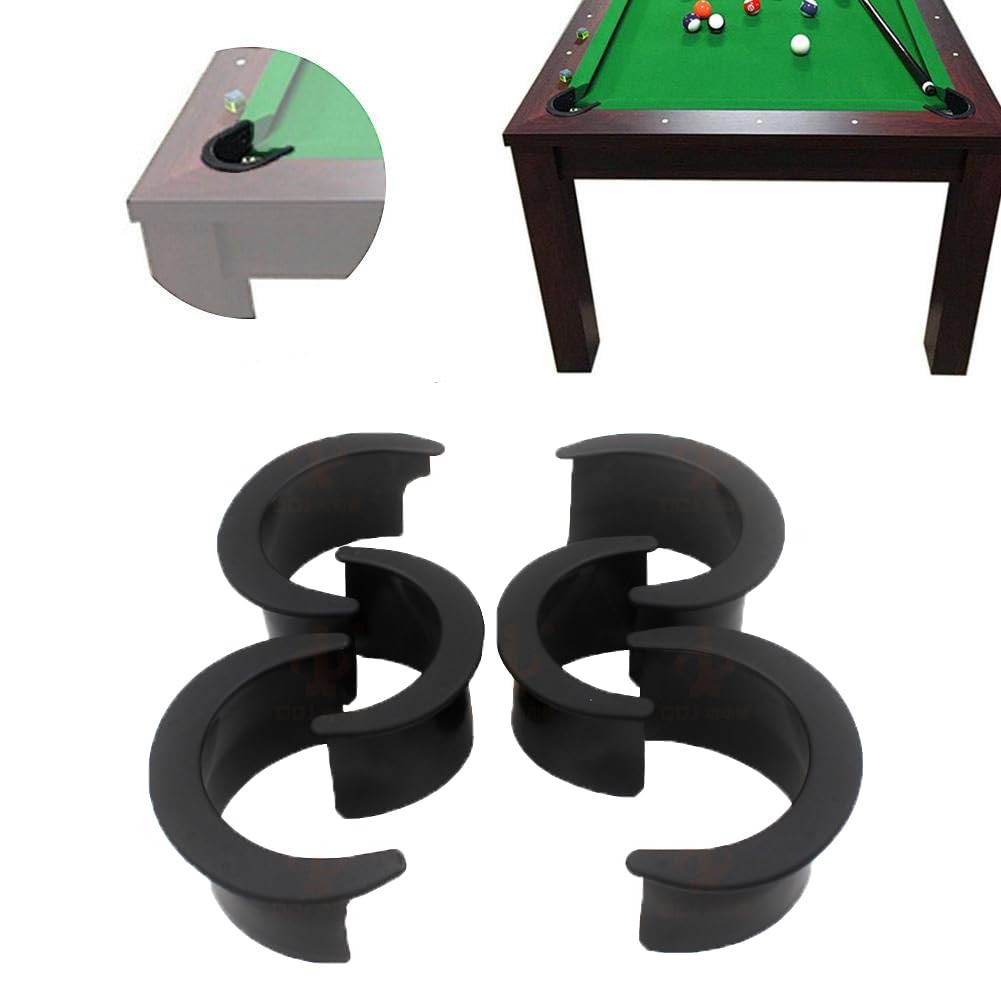 Forros de bolsillo de billar, 6 unidades, forros de agujeros de piscina, piezas de mesa de billar de plástico para billar y accesorios de piscina
