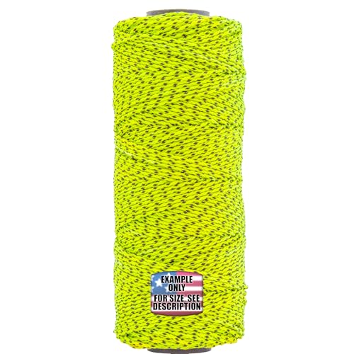 Mason Line, Nylon Trenzado. Amarillo/Negro, 500 pies 3-Pack miniatura 1