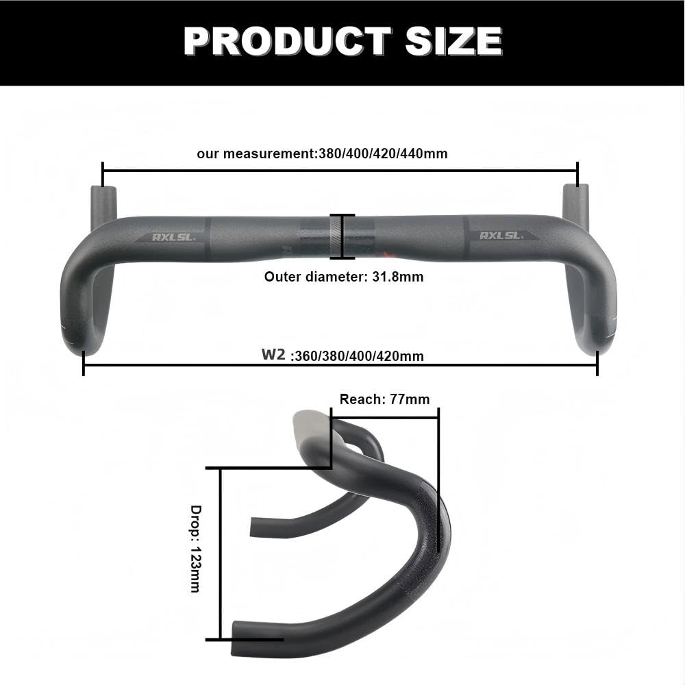 Rennrad aero lenker RXL SL carbon lenker rennrad 31.8 rennradlenker 400mm