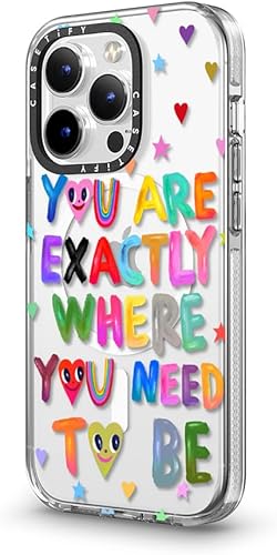 Miniatura 5 de CASETiFY Funda transparente para iPhone 14 Pro Sin amarilleo Protección contra caídas de grado militar 3X de 6.6 pies Magsafe - Tú eres