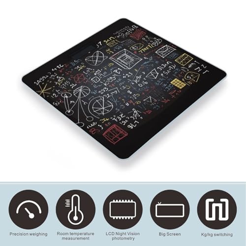 Báscula Digital de Vidrio Templado para Baño 10.2x10.2x0.98 pulgadas miniatura 3