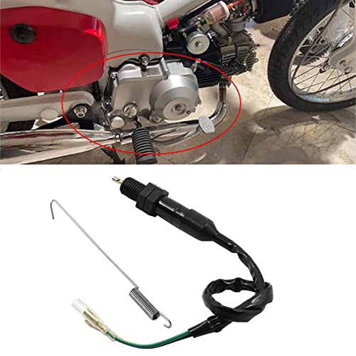 Greluma Universeller Motorrad-Bremslicht-Schalter hinten mit Federsatz, passend für Honda Kawasaki Suzuki Yamaha Quad Bikes ATVs Scooter
