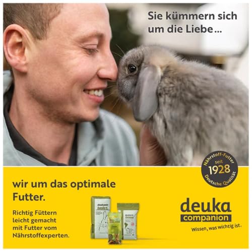 deukanin Standard Kaninchenfutter 9,5 kg | Grundfutter für kleine und mittelrahmige Kaninchen | deuka Qualitätsfutter für Zucht & Haltung