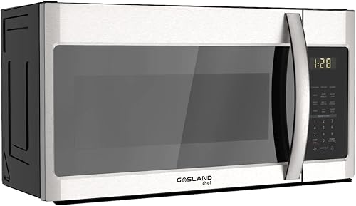 GASLAND Chef OTR1902SN - Horno microondas sobre la estufa de 30 pulgadas con capacidad de 1.9 pies cúbicos, 1000 vatios, ventilador de escape de 400