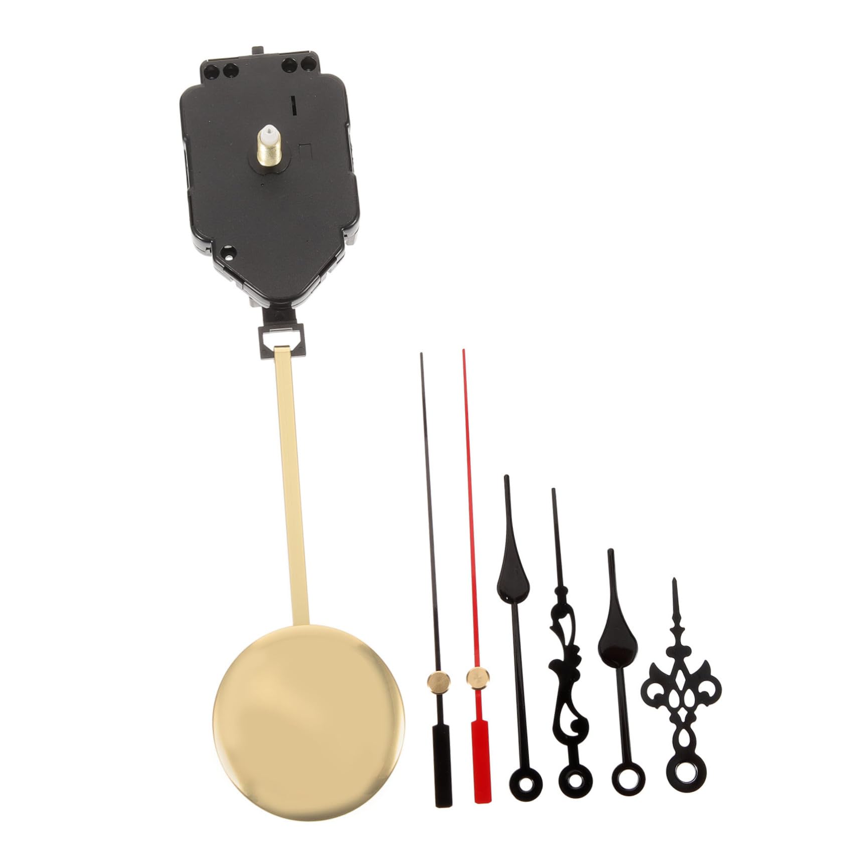 Lurrose 4 Ensembles kit de mécanisme d'horloge Bricolage mécanisme d'horloge à Quartz Horloge Murale à Pendule Mécanisme d'horloge muet d'horlogerie à remplacer Le Fer