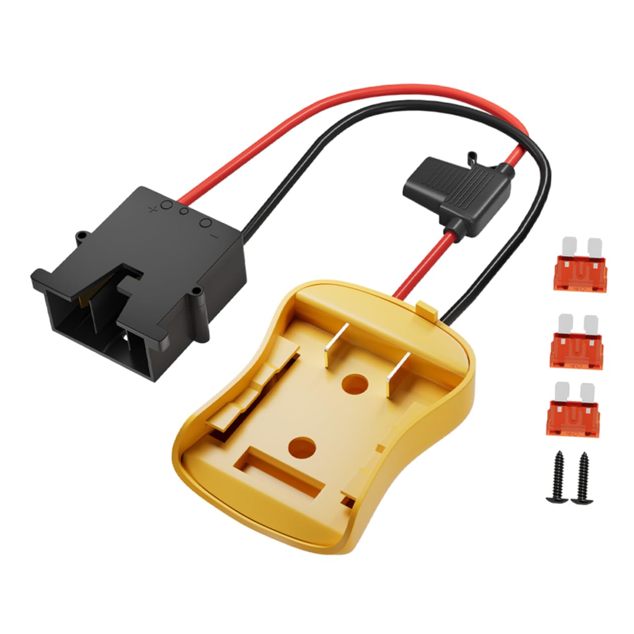 4 Pezzi adattatore batteria adattatore di alimentazione caricabatterie convertitore di potenza per fai da te Connettore di alimentazione della batteria AbS