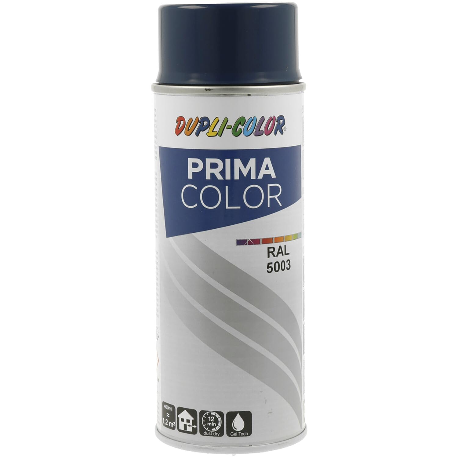 vasalat Dupli-Color Lackspray 6X reinorange + 6X saphirblau RAL 2004/5003 glänzend + 6X Rostschutz Spray grau, Grundierung Prima - Haftgrund Spray zum Schutz vor Neuer Rostbildung