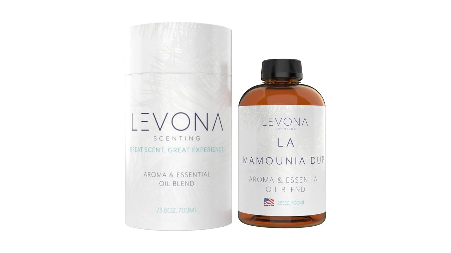 Levona Scent Aroma Diffuser Oil: Oil Diffuser Essential Oils for Diffusers for Home Luxury Scents – La Mamounia Dup Fragrance Oil – Clean & Fresh with Notes of Citrus, Rosewood, Amber & Pine -700 Ml