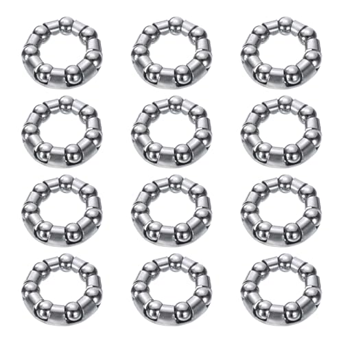 QUARKZMAN Cuscinetto a Sfere per Pedivella della Bicicletta 1/5Pollice (6mm) x 7 Sfere,12pz Sostituzione Cuscinetti a Sfere per Cuscinetti Inferiori da Mountain Telaio Bicicletta Riparazione