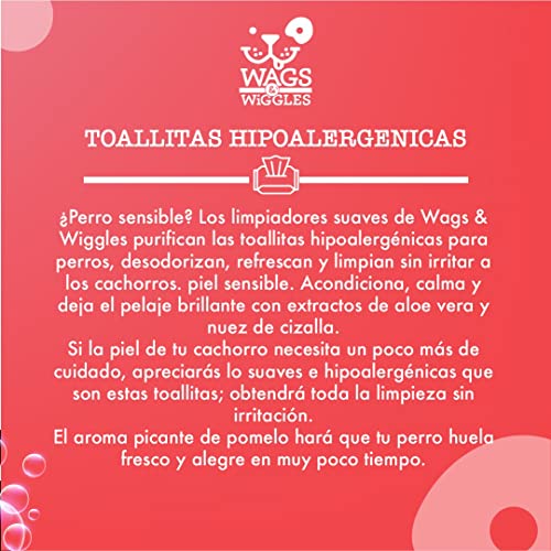 image for Wags & Wiggles Purify Hypoallergenic Wipes for Dogs | Gently Clean & C