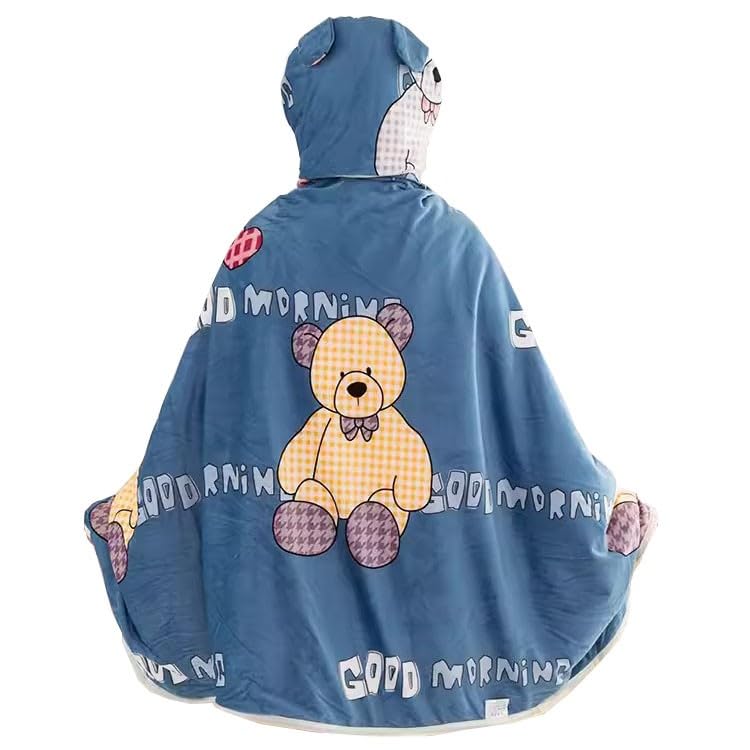 Couverture portable à capuche idéale pour vos soirées télé et moments cocooning