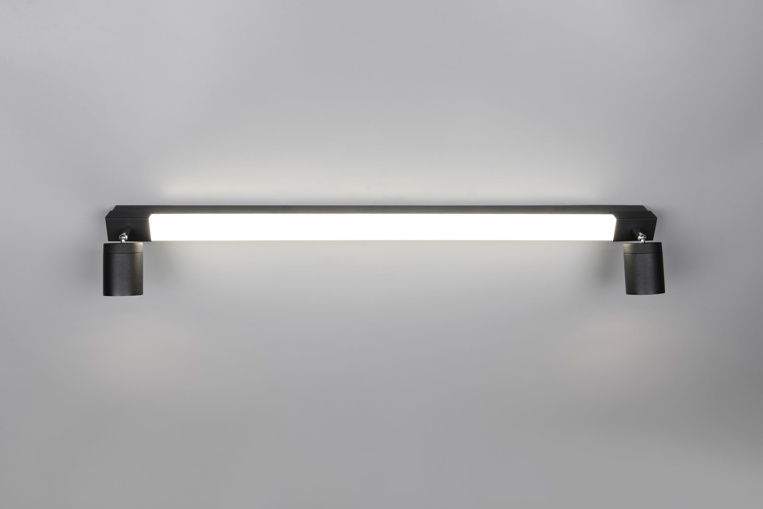 Trio Leuchten LED Badezimmer Wandleuchte Enrico 281479332, Metall Schwarz matt, 9 Watt LED, exkl. 2x GU10, Lichtfarbe einstellbar