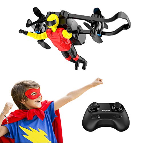 Mini Drone, Tomzon U48B RC Stunt Doll with Paraglider Flight, One Key Demo, Altitude Hold RC Quadcopter, Nano Drone for Kids and Adults (Red)