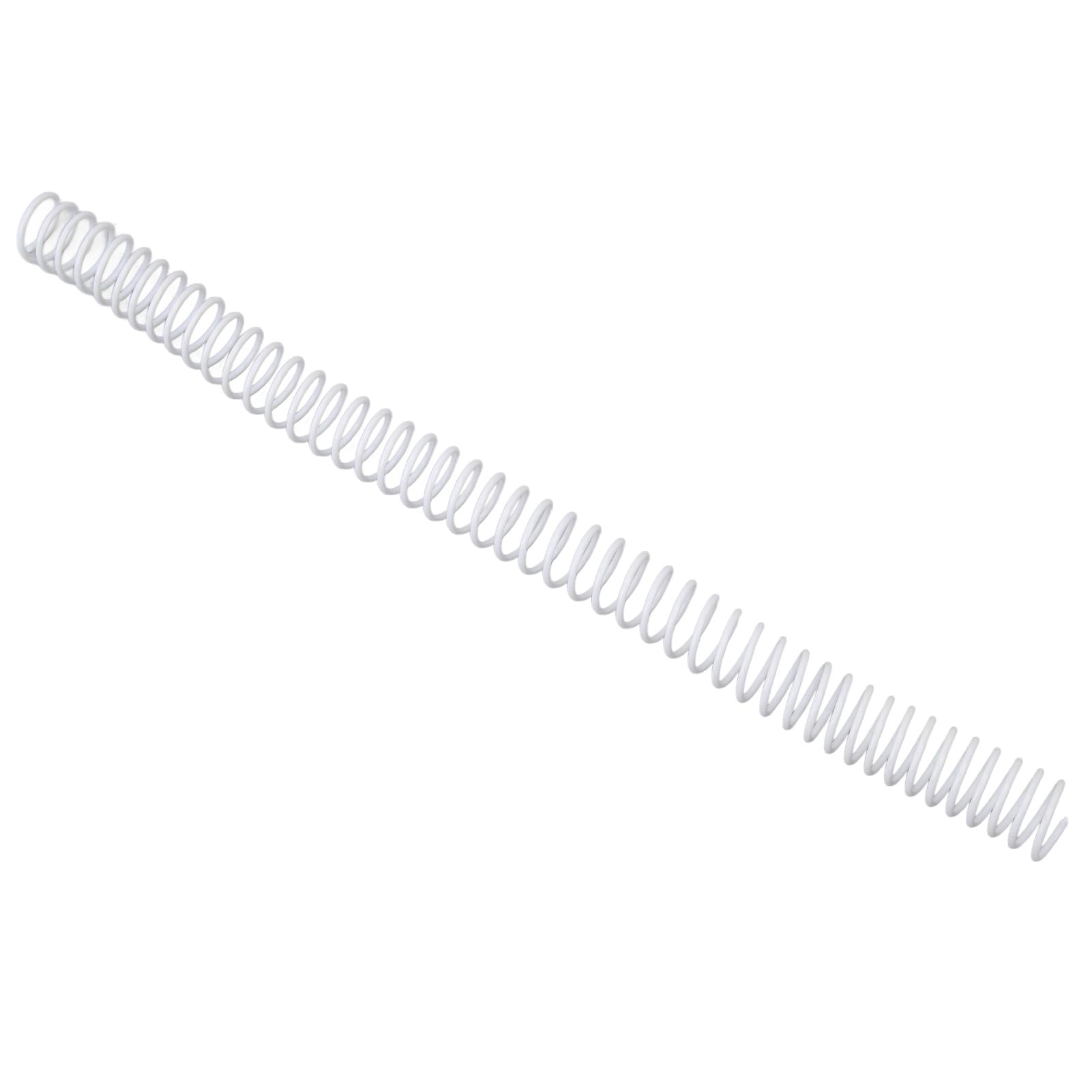 Cryfokt Bobina di Rilegatura a Spirale Robusta Plastica in PVC Capacità di 140 Fogli per Archivi di Carta, 100 Pezzi 16 Mm Diametro 4:1 Dorsi di Pettini per Carta A4 (WHITE)