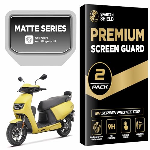 Image of Spartan Shield Matte [2 PACK] Screen Guard For Hero Vida VX2 Plus & VX2 Go [2025+] Electric Scooter || 4.3 Inch Color TFT Display Protector || VidaVX2 EV Accessories 2025 [NOT TEMPERED GLASS] (Matte)