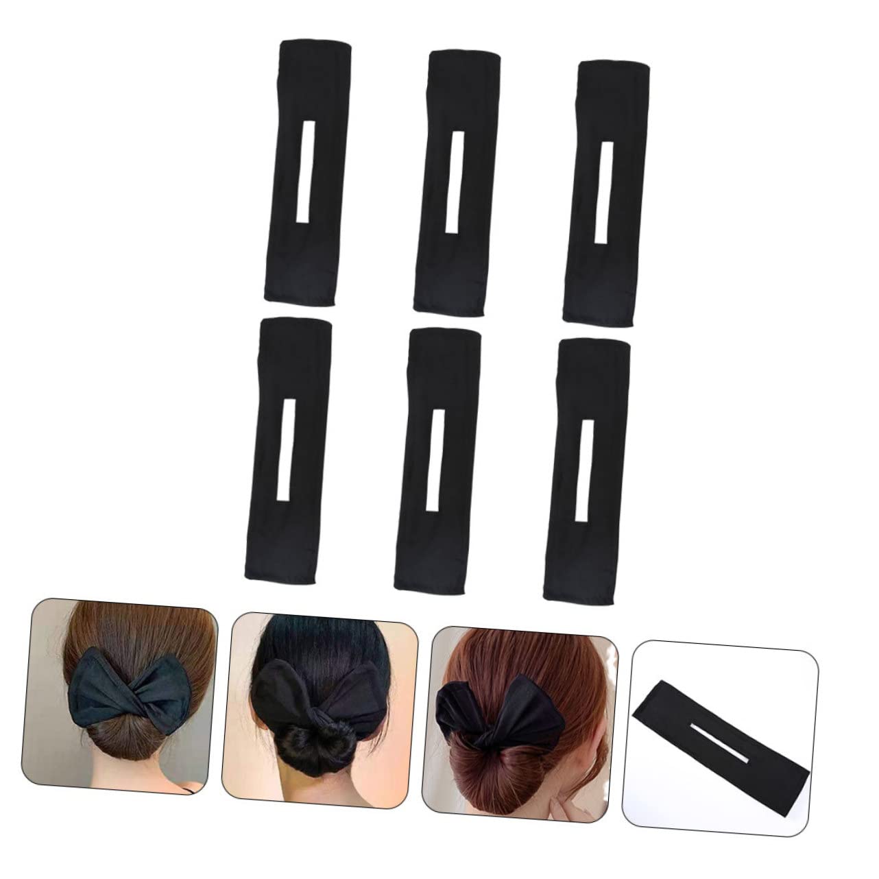 Healeved 12 Pz fascia girevole curls hairdo corda per a ciambella Fascia per da ragazza cerchietti bambina macchina per chignon per fascia per rotante