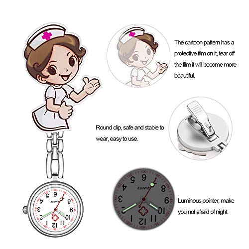 Yunnuopromi Orologio analogico al quarzo con clip