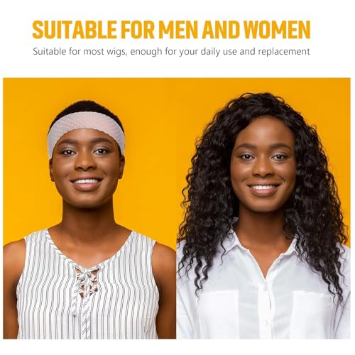 اربطة شعر مستعار سيليكون قابلة للتعديل من واي ار كيو اكس، شريط راس مضاد للانزلاق ومقاوم للعرق للرجال والنساء، ثبات قوي للحفاظ على الشعر المستعار وممارسة الرياضة واليوغا، ابيض شفاف