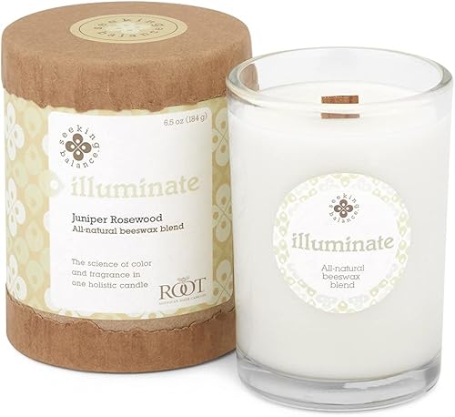 Miniatura 113 de Root Candles Seeking Balance Wood Wick Spa Candle Velas de aromaterapia, 6.5 onzas, Renovación: ciprés marino y hoja de cedro Renovación: Ciprés