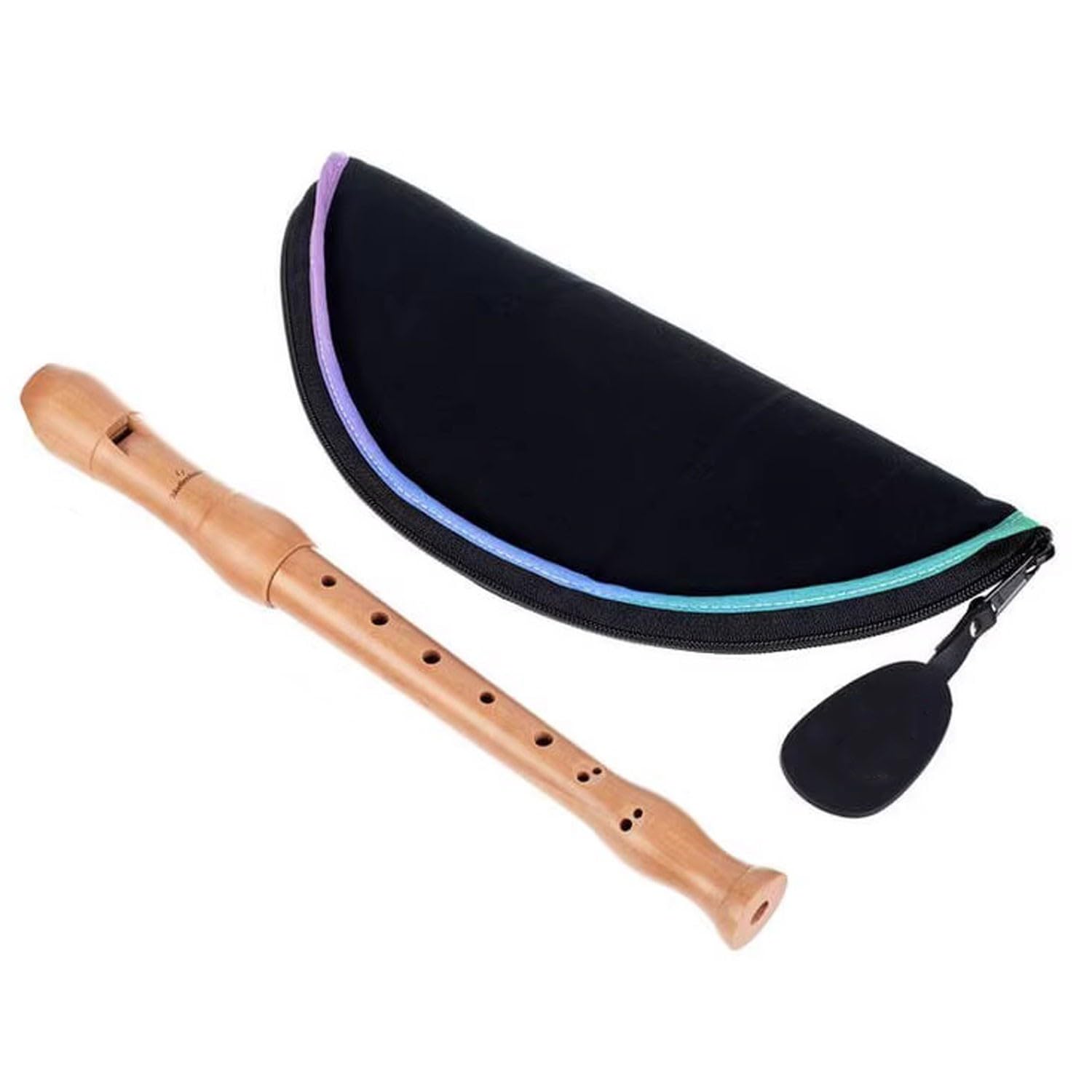 BHANAY flute instrument soprano recorder recorder instrument Two-Section Split 8-Hole British C-Tune High-Pitched Clarinet Wind Instrument