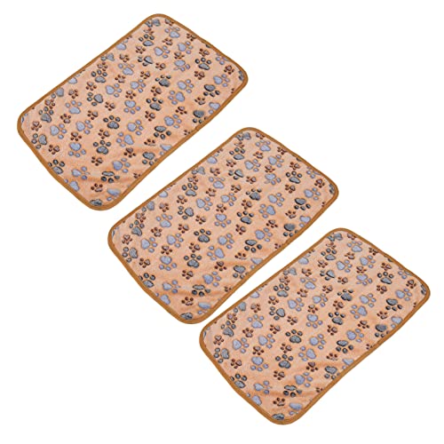 ZJchao Manta de Gato, Manta Súper Suave 3pcs Coral Fleece Maneta de Mascotas Maneta sofá Perros Mostín Sueño Cálido para Perros Pequeños, Cachorro, Cachorro, Gatito, Conejillo Indias (25,5 cm)