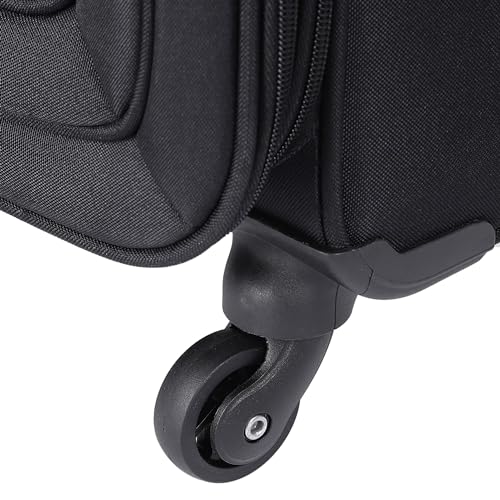 Image of American Tourister Apolo 70 cms Check-in Polyester Soft Sided 4 Spinner Wheels Luggage /Suitcase /Trolley Bag (Black)