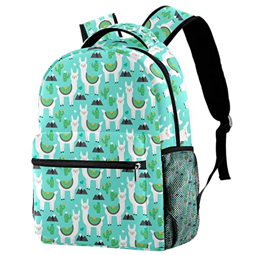 Sac à dos alpaga avec porte-bouteille idéal pour le campus des filles et garçons