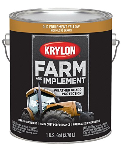 Image of Farm & Implement Paint Gallons Old Equipment Cat Yellow