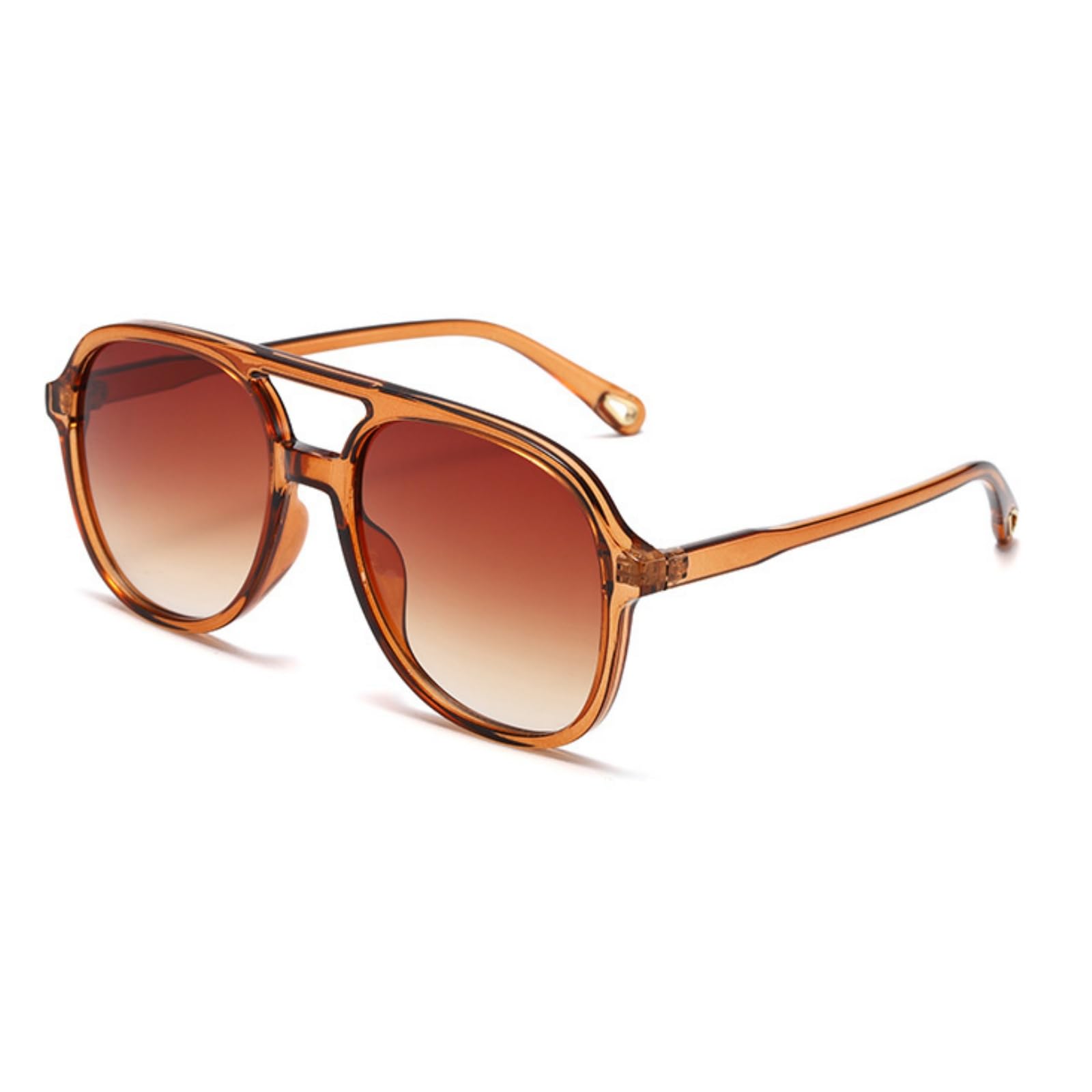 ASYHV Retro Rund Sport-Sonnenbrille Damen Herren Doppelsteg Design Perfekt für Outdoor & Mode UV Schutz