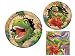Creative Converting Dinosaur Dino Blast 16 Guest Party Supply Bundle (3 Items) - Dinner Plates, Dessert Plates & Napkins