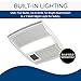 Broan-NuTone QTX110HL Very Quiet Ceiling Heater, Fan, and Light Combo for Bathroom and Home, 0.9 Sones, 1500-Watt Heater, 60-Watt Incandescent Light, 110 CFM,White, 6
