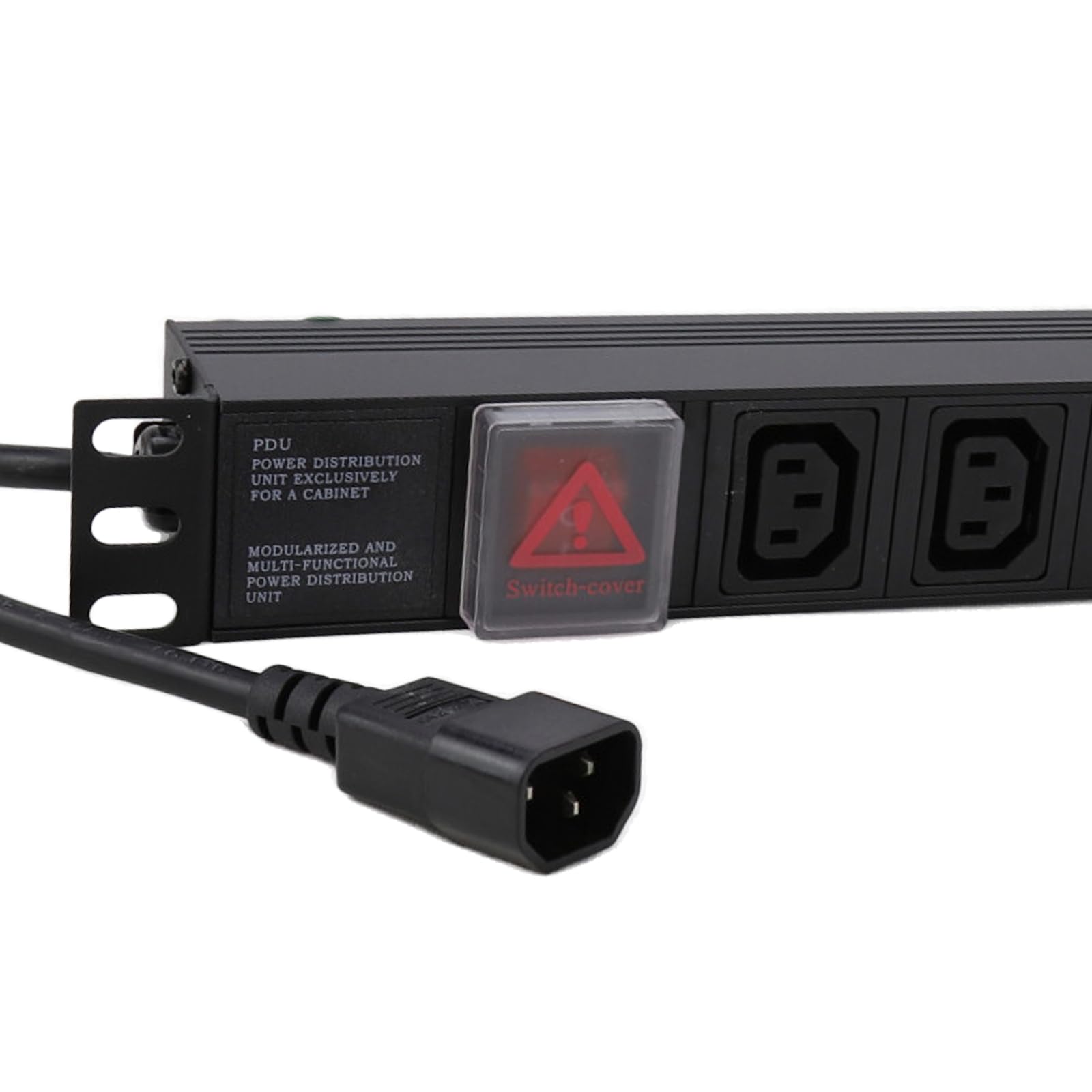 kenable Power Distribution Unit 8 Way C13 IEC 19 inch Horizontal PDU to C14 Plug [8 Way Horizontal]