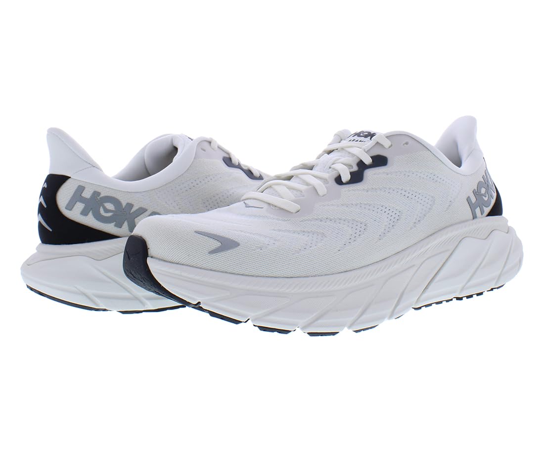 HOKA Scarpe da corsa da uomo, Blanc De Blanc/Lana d'acciaio, 44 EU