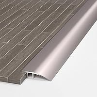 Vloerovergang Strip Aluminium Overgang Strips voor Vloeren, Keuken Badkamer Entree Glad Laminaat Tapijt Gap Verbindingsstrips, Ondersteunt 300kg/661Lbs (Kleur: Grijs