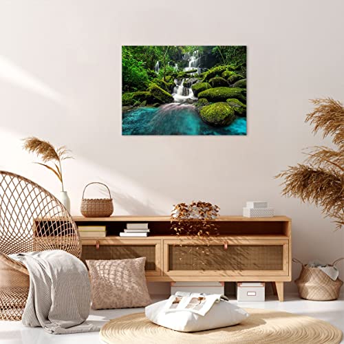 Tableau moderne salon pour raviver un mur blanc vide cascade - 4