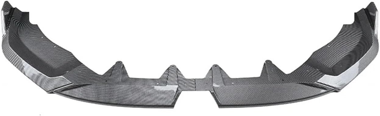 for BMW 5 Series G60 G61 520d 530e 550e I5 M60 M Sport 2024 2025 Car Front Bumper Lip Splitter Body Kit Bumper Lip Deflector Lip(Carbon Fiber Look)