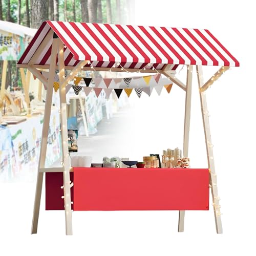 Stand de vente pliable en bois léger et mobile pour foires
