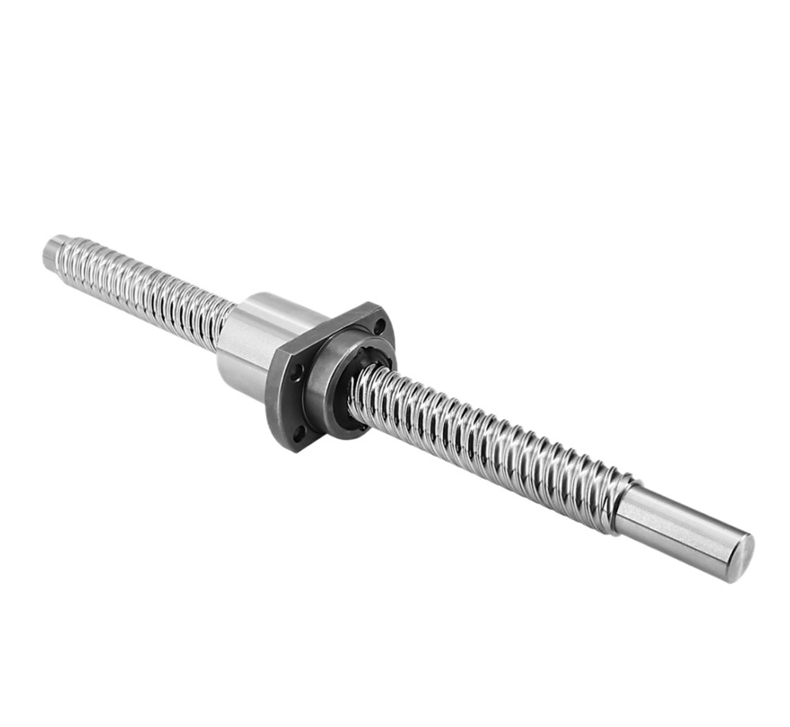 Metal Ball Screw nut Ball Screw SFU1605 1 Pcs Ball Screw with End Machined+ 1 Pcs Single Ball Nut for CNC(400mm Total L)