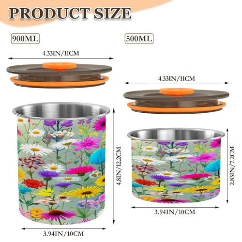 Contenedor de café hermético de acero inoxidable 17 oz miniatura 3