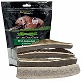 Deluxe Naturals Elk Antler Dog Chew, Split, Medium, 20-50 lb Dogs, 4 Piece