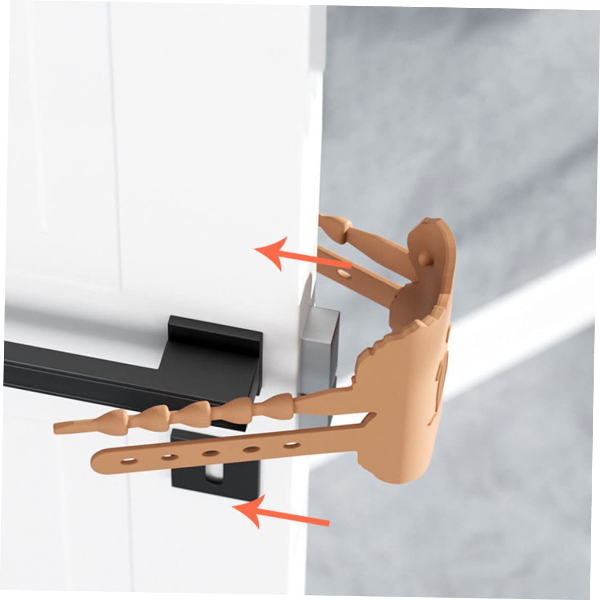 TOYANDONA 8piezas Freno De Puerta Silencioso De Diseño De Protector Antigolpes para Puertas Guarderías y Habitaciones Infantiles