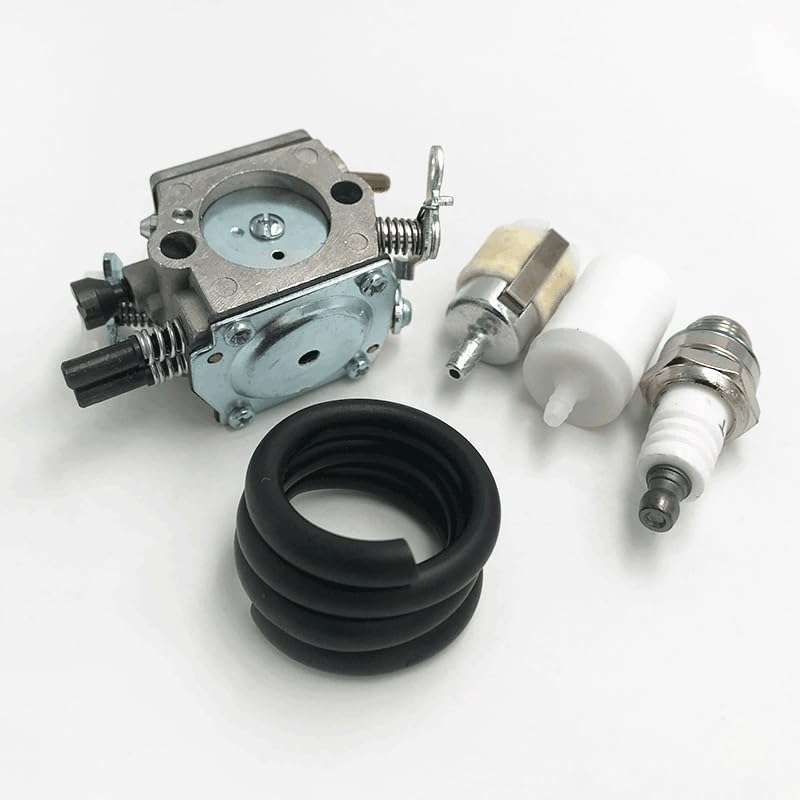 Piezas de herramientas de jardinería Kit de bujías de manguera de filtro de combustible de carburador HUNDURE apto for HUSQVARNA 372 371 365 362 piezas de repuesto de motosierra de Gas 503470501 50362