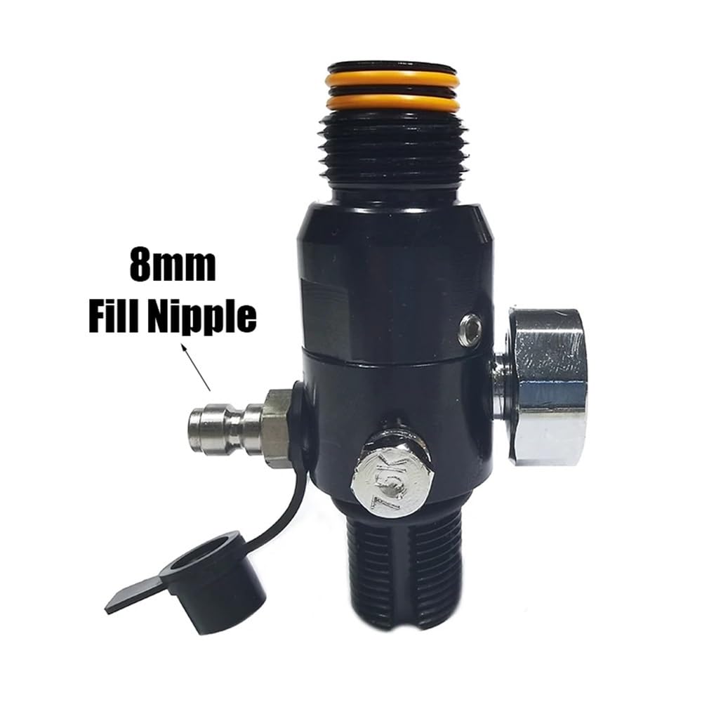 HPA – régulateur d'air, accessoires, Valve de CO2 comprimé, cylindre d'oxygène et d'azote, bouteille de réservoir, entrée 4500psi, sortie 800psi à 3000ps(M18 1800psi)