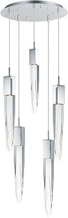 Quartz Led 5-Light Pendant
