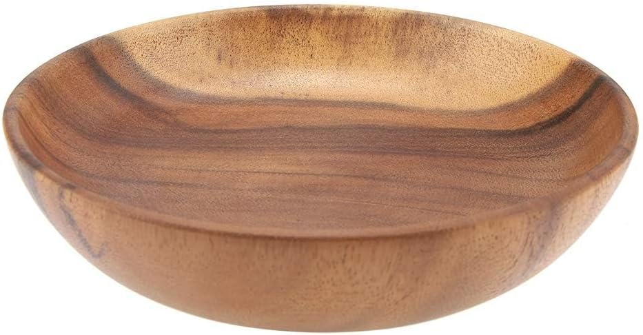 DOITOOL Wooden Salad Bowls, Handmade Round Wood Serving Bowl, Wooden - View #12