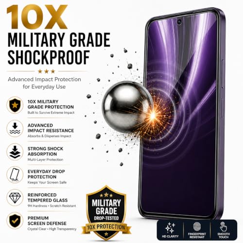 Image of ArmourPro 3D Borderless Tempered Glass for Vivo T4x and Vivo T3x, HD Clear Curved Edge to Edge Screen Protector, 9H Hardness, Oleophobic Coating, Case Friendly | Pack of 1