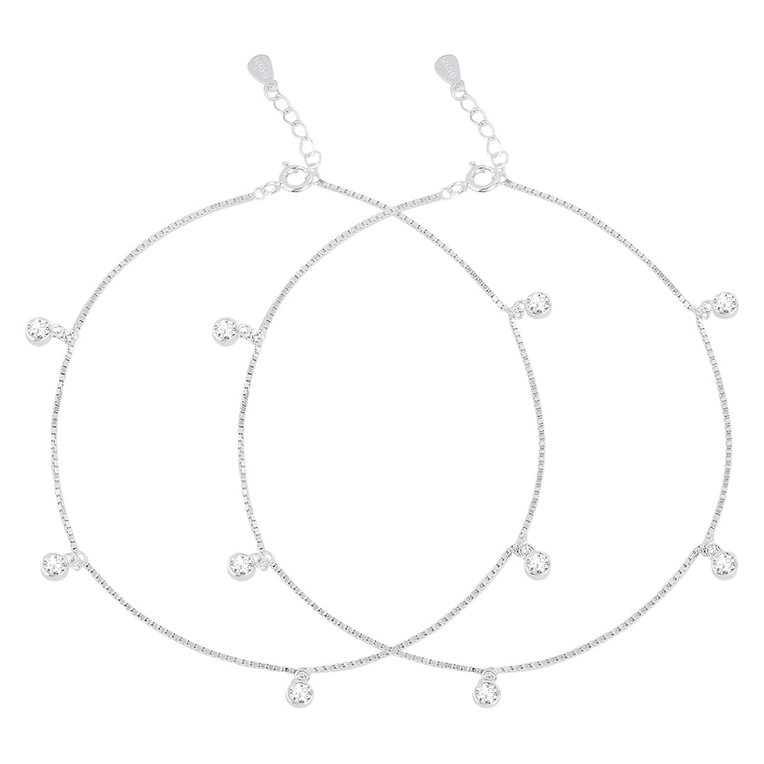 See full amazon price history chart for ZAVYA 925 Sterling Silver Cubic Zirconia Rhodium Plating Anklet (Pair) | Gift for Women & Girls | With Certificate of Authenticity & 925 Stamp ZAVYA 925 Sterling Silver Cubic Zirconia Rhodium Plating Anklet (Pair) | Gift for Women & Girls | With Certificate of Authenticity & 925 Stamp (B0BT7FR596) Amazon Price History, Amazon Price Tracker